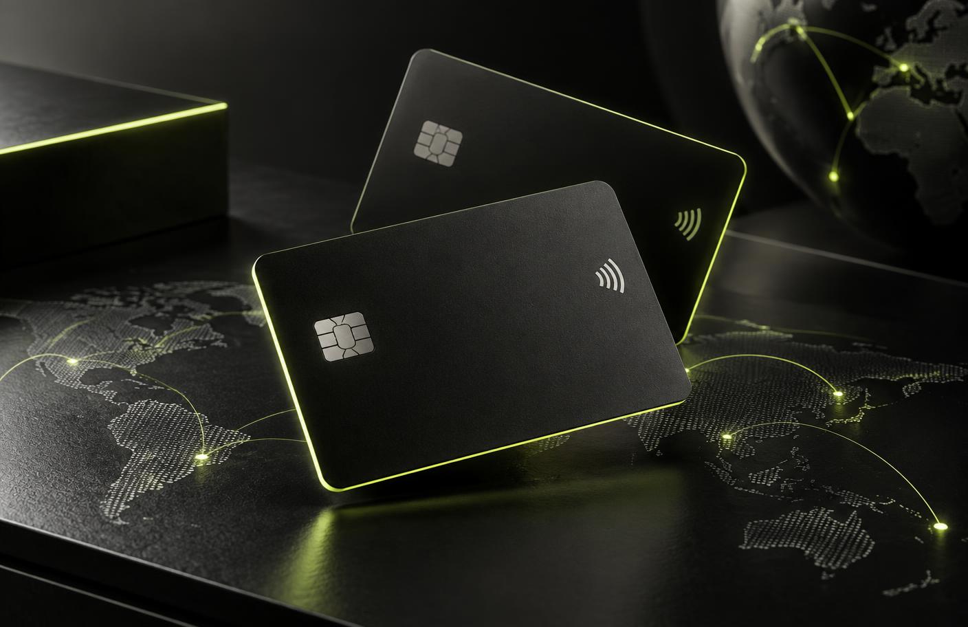 Premium black crypto payment cards for global spending